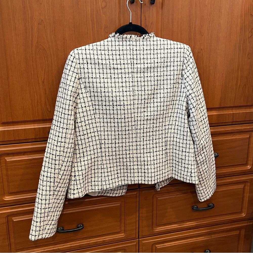 NWT! Jaclyn Smith Tweed Moto Jacket - Picture 6 of 6